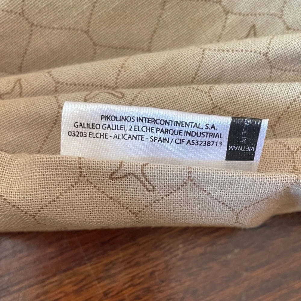 PIKOLINOS Cognac Leather & Suede Tote